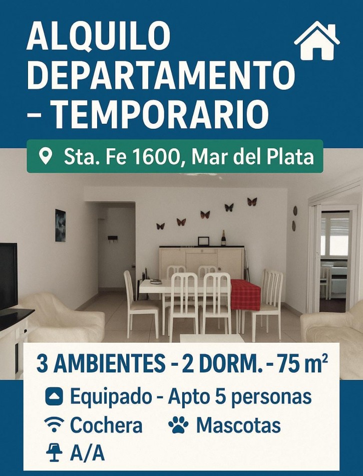Departamento / Alquiler Temporario / 